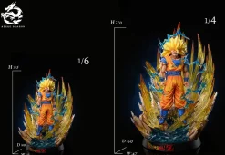 1/6 & 1/4 Scale Super Saiyan 3 Son Goku - Dragon Ball Resin Statue - AD Studio