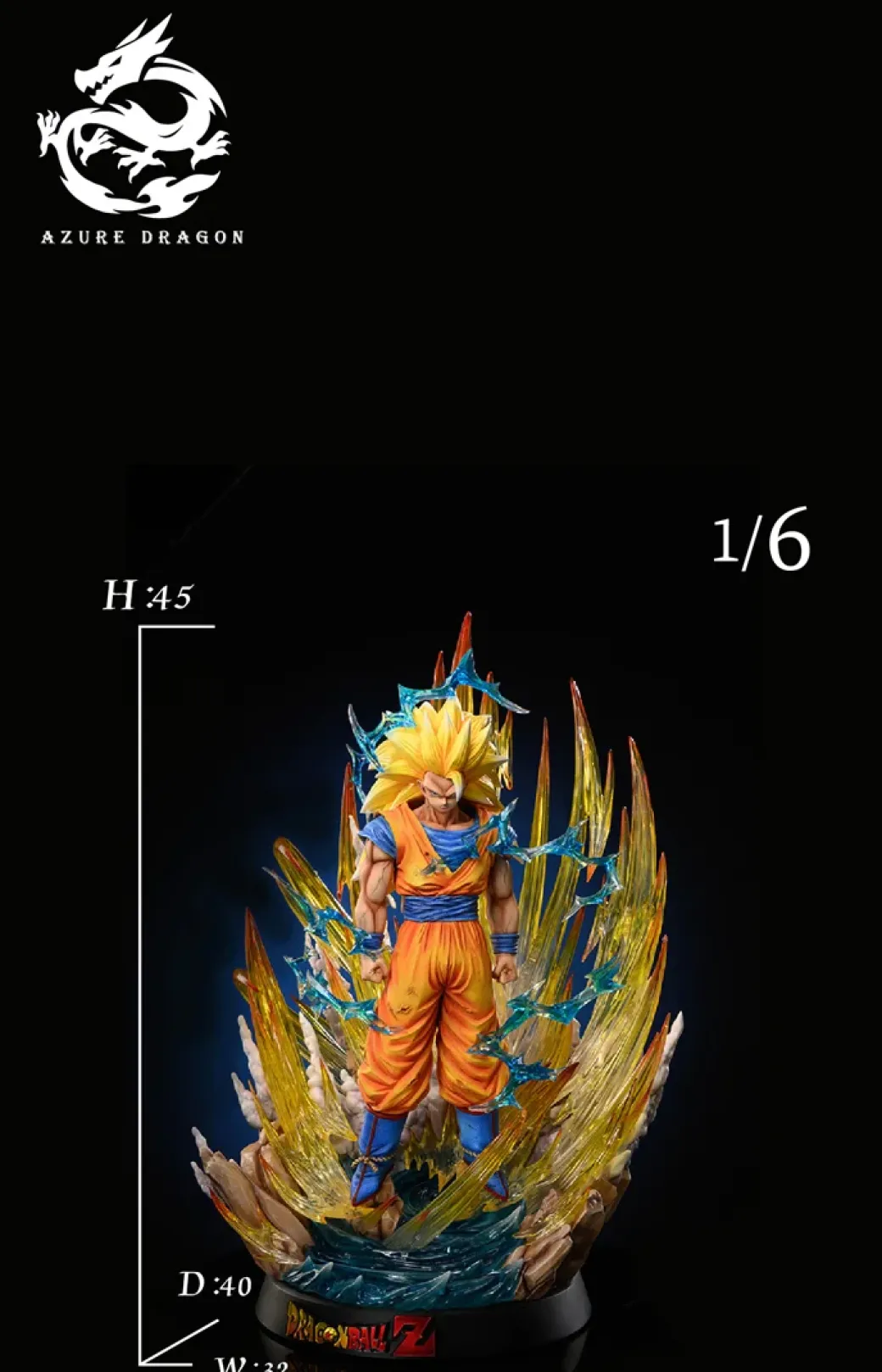 1/6 & 1/4 Scale Super Saiyan 3 Son Goku - Dragon Ball Resin Statue - AD Studio