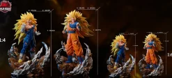 1/6 & 1/4 Scale Super Saiyan 3 Son Goku & Vegeta - Dragon Ball Resin Statue - Kylin Studio