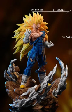 1/6 & 1/4 Scale Super Saiyan 3 Son Goku & Vegeta - Dragon Ball Resin Statue - Kylin Studio