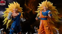 1/6 & 1/4 Scale Super Saiyan 3 Son Goku & Vegeta - Dragon Ball Resin Statue - Kylin Studio