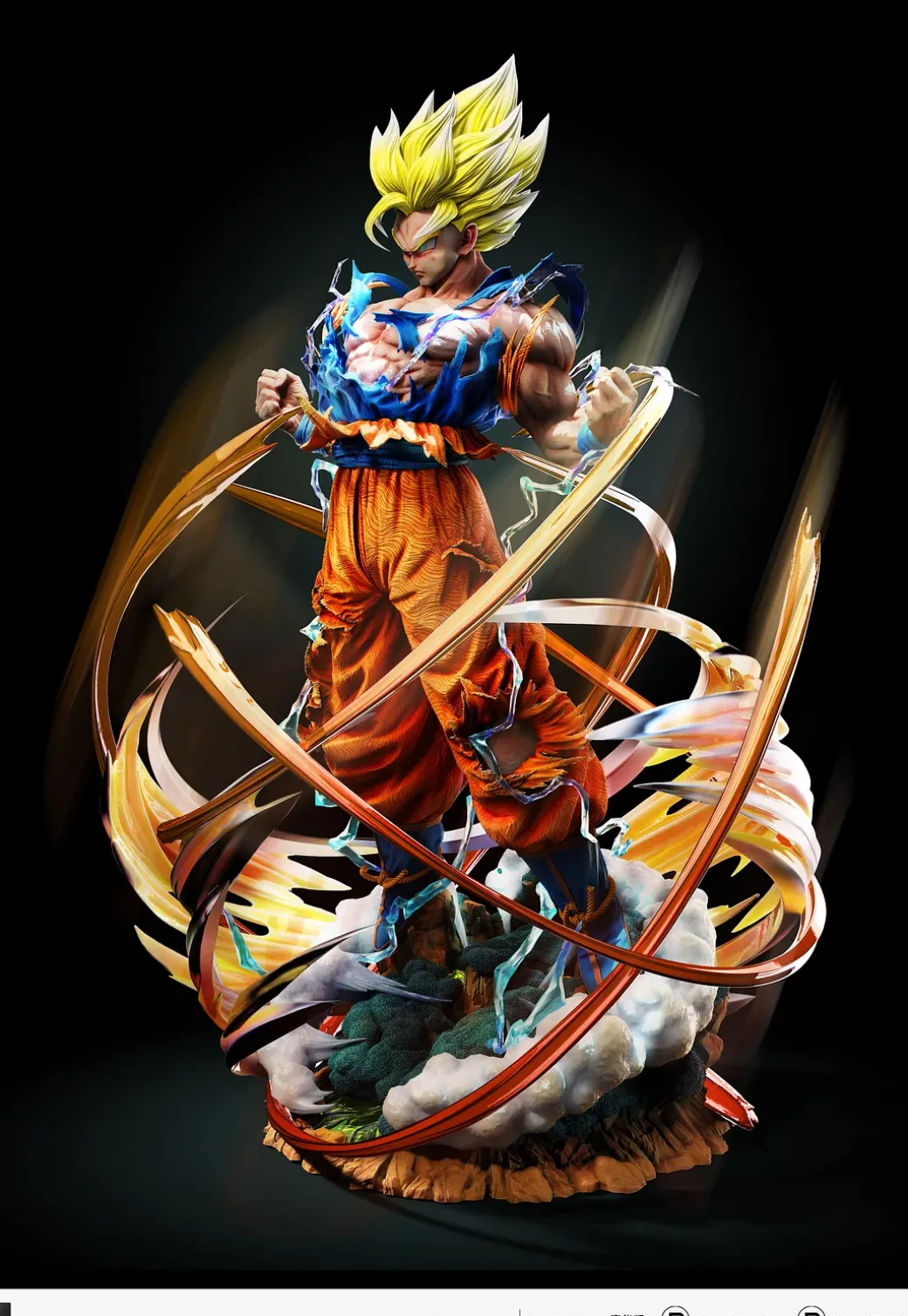 1/6 & 1/4 Scale Super Saiyan 2 Son Goku - Dragon Ball Resin Statue - LAST SLEEP Studios