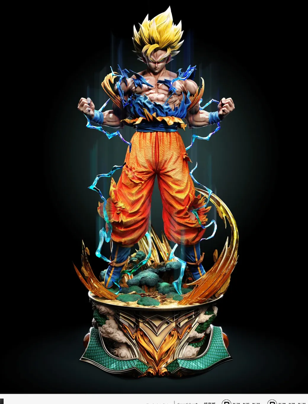 1/6 & 1/4 Scale Super Saiyan 2 Son Goku - Dragon Ball Resin Statue - LAST SLEEP Studios