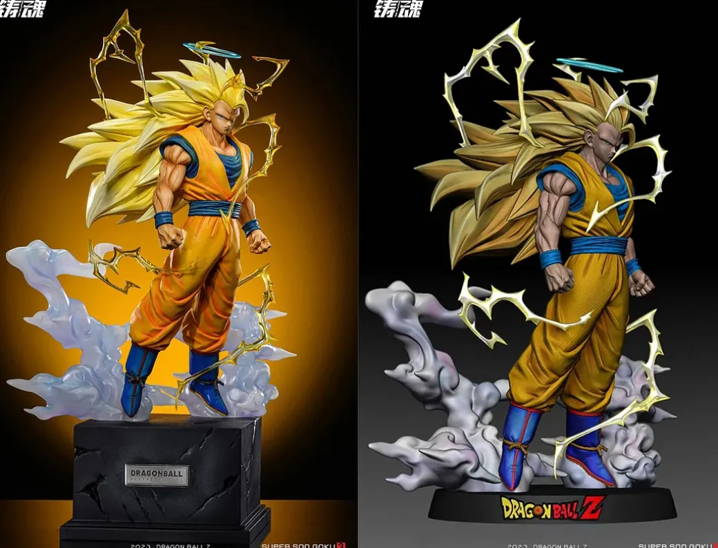 1/6 & 1/4 Scale Super Saiyan 3 Son Goku - Dragon Ball Resin Statue - Sculpting Soul Studios