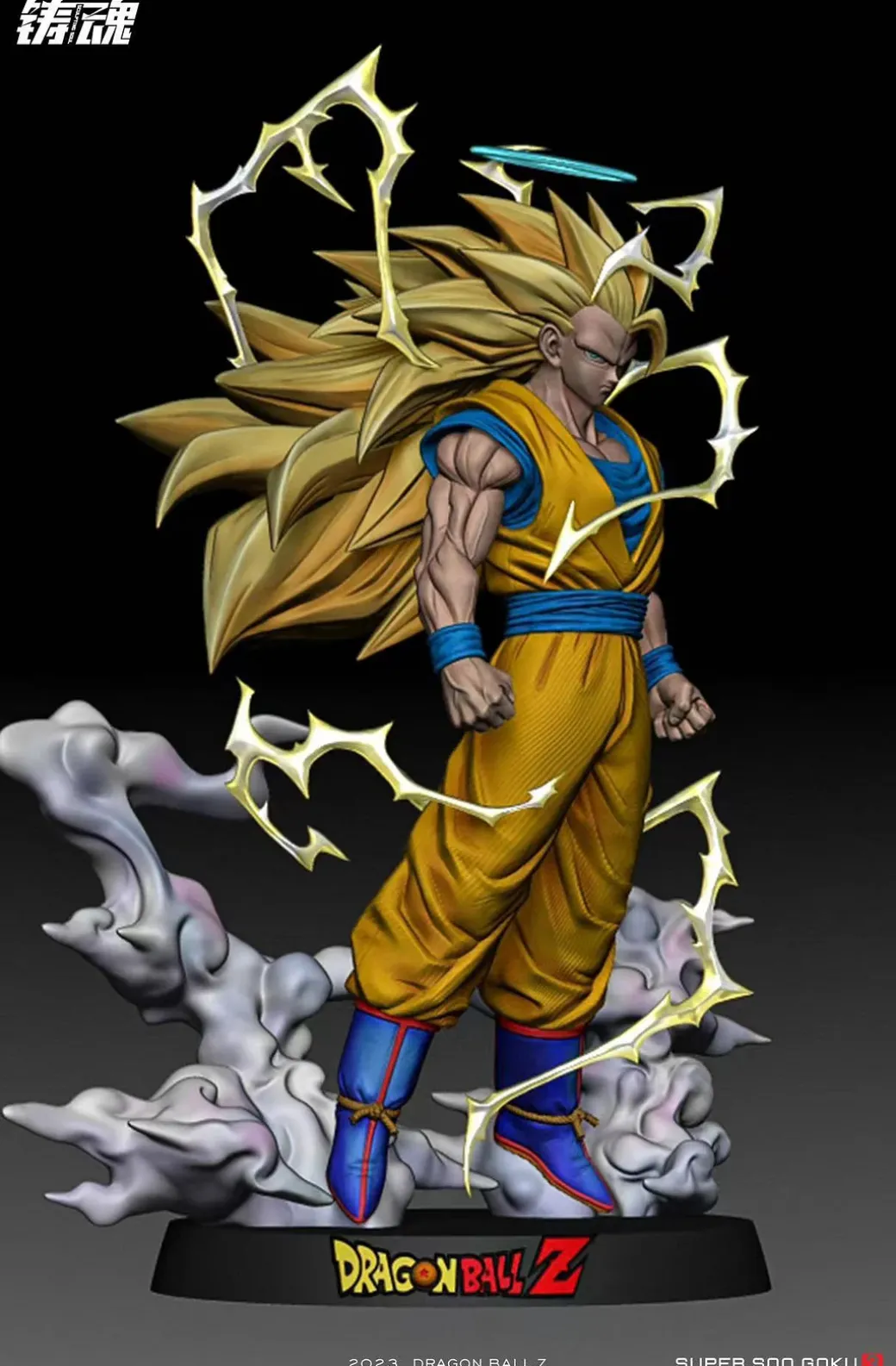 1/6 & 1/4 Scale Super Saiyan 3 Son Goku - Dragon Ball Resin Statue - Sculpting Soul Studios