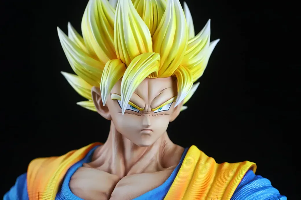 1/6 & 1/4 Scale Super Saiyan 2 Son Goku with NFC Chips - Dragon Ball Resin Statue - Anchoret Studio