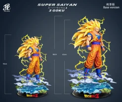 1/6 & 1/4 Scale Super Saiyan 3 Son Goku with LED - Dragon Ball Resin Statue - BUU Studios