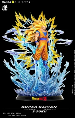 1/6 & 1/4 Scale Super Saiyan 3 Son Goku with LED - Dragon Ball Resin Statue - BUU Studios