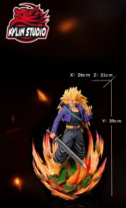 1/6 & 1/4 Scale Super Saiyan 3 Trunks - Dragon Ball Resin Statue - Kylin Studio