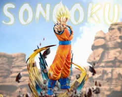 1/6 & 1/4 Scale Super Saiyan 1 with LED - Dragon Ball Resin Statue - Du-Studio