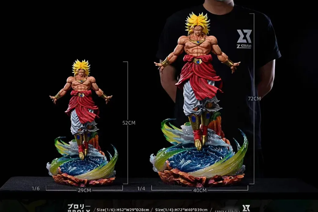 1/6 & 1/4 Scale Super Saiyan Broly with LED - Dragon Ball Resin Statue - Z Studio