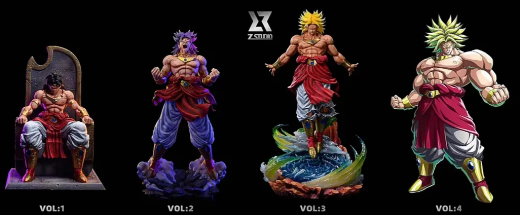 1/6 & 1/4 Scale Super Saiyan Broly with LED - Dragon Ball Resin Statue - Z Studio