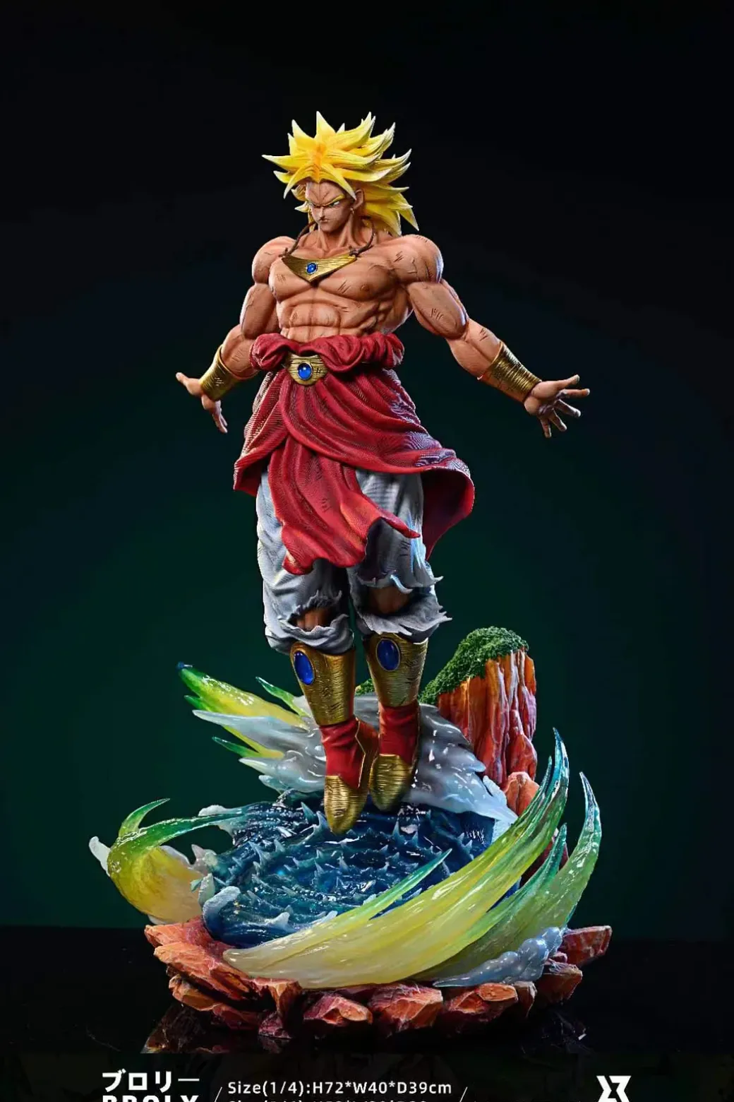 1/6 & 1/4 Scale Super Saiyan Broly with LED - Dragon Ball Resin Statue - Z Studio