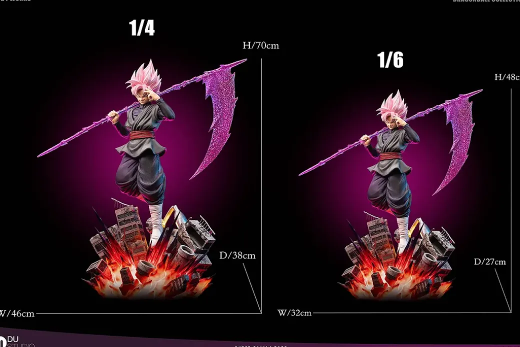 1/6 & 1/4 Scale Super Saiyan Rosé with LED - Dragon Ball Resin Statue - Du-Studio