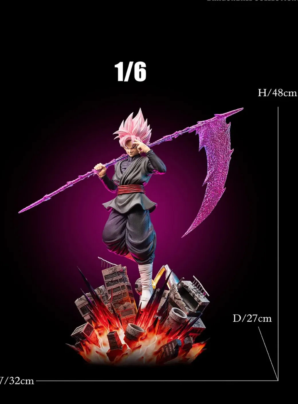 1/6 & 1/4 Scale Super Saiyan Rosé with LED - Dragon Ball Resin Statue - Du-Studio