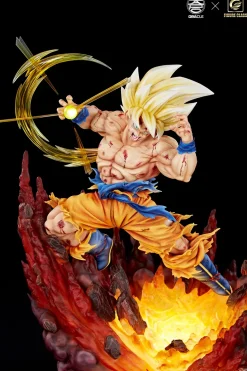 1/6 & 1/4 Scale Super Saiyan Son Goku vs Frieza with LED - Dragon Ball Resin Statue - FC Studios