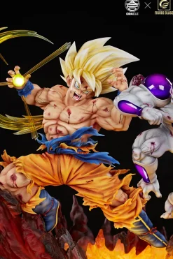 1/6 & 1/4 Scale Super Saiyan Son Goku vs Frieza with LED - Dragon Ball Resin Statue - FC Studios