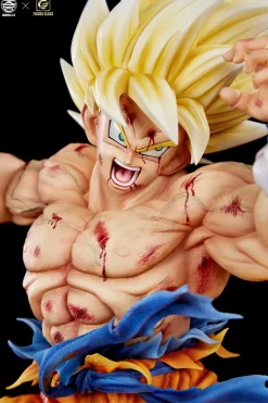 1/6 & 1/4 Scale Super Saiyan Son Goku vs Frieza with LED - Dragon Ball Resin Statue - FC Studios