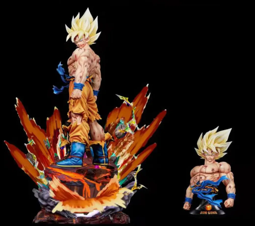 1/4 & 1/6 Scale Super Saiyan Son Goku - Dragon Ball Resin Statue - FC Studios