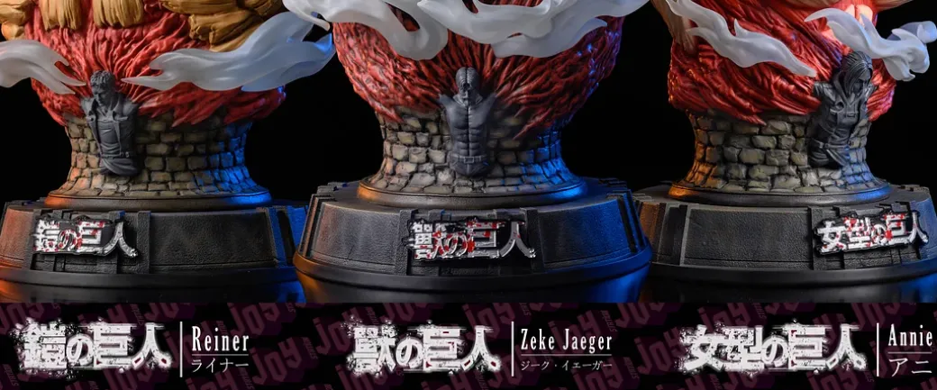 1/1 & 1/4 Scale Three Titans Bust Statue - Attack on Titan Resin Statue - Joy Station Collection