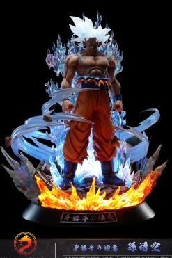 1/6 & 1/4 Scale Ultra Instinct Son Goku with LED - Dragon Ball Resin Statue - Higher Studio