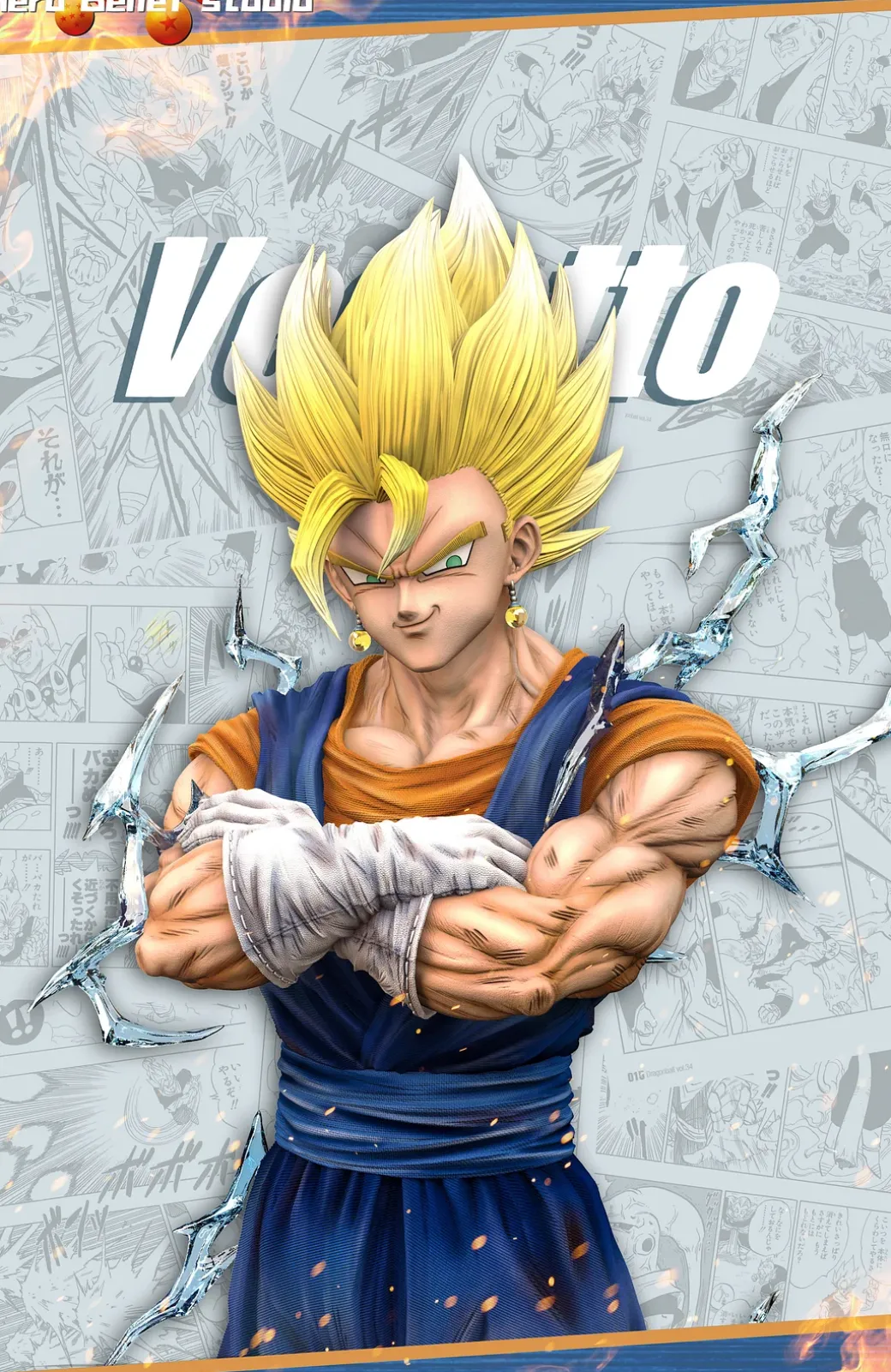 1/6 & 1/4 Scale Vegetto - Dragon Ball Resin Statue - Hero Belief Studios