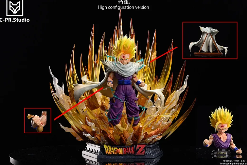 1/6 & 1/4 Scale Warrior 02 Super Saiyan 2 Son Gohan - Dragon Ball Resin Statue - Cpr Studio