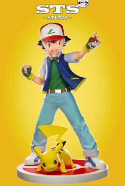 1/20 & 1/8 Scale World Zukan Ash Ketchum - Pokemon Statue - STS Studio