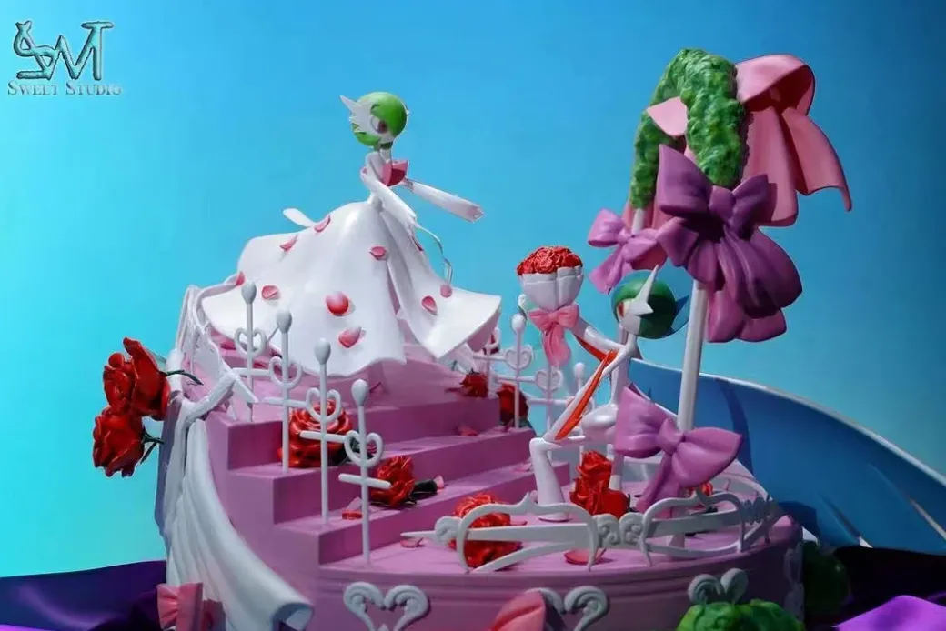 1/40 & 1/20 Scale World Zukan Couple Series 001 Mega Gardevoir & Mega Gallade's Wedding - Pokemon Resin Statue - Sweet Studio