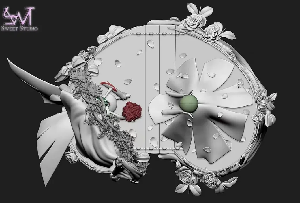 1/40 & 1/20 Scale World Zukan Couple Series 001 Mega Gardevoir & Mega Gallade's Wedding - Pokemon Resin Statue - Sweet Studio