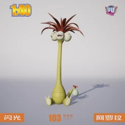 1/20 & 1/40 Scale World Zukan Evolution of Exeggutor Set & Alola Exeggutor - Pokemon Resin Statue - UU Studio
