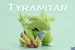 1/20 & 1/8 Scale World Zukan Evolution of Tyranitar Set & Mega Tyranitar - Pokemon Resin Statue - MG Studios