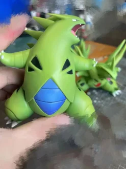 1/20 & 1/8 Scale World Zukan Evolution of Tyranitar Set & Mega Tyranitar - Pokemon Resin Statue - MG Studios