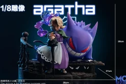 1/20 & 1/8 Scale World Zukan Ghost Type Agatha & Gengar - Pokemon Resin Statue - MG Studios