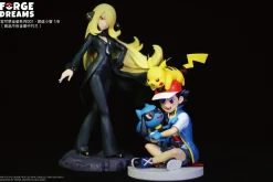 1/20 & 1/8 Scale World Zukan Journey Ash Ketchum & Pikachu & Riolu - Pokemon Resin Statue - Forge Dreams Studio