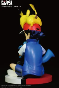 1/20 & 1/8 Scale World Zukan Journey Ash Ketchum & Pikachu & Riolu - Pokemon Resin Statue - Forge Dreams Studio