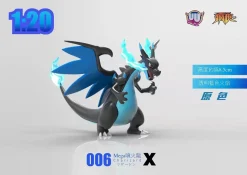 1/10 & 1/20 Scale World Zukan Mega Charizard X - Pokemon Resin Statue - UU Studio