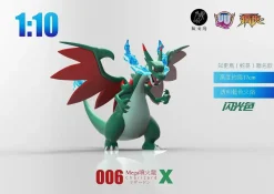 1/10 & 1/20 Scale World Zukan Mega Charizard X - Pokemon Resin Statue - UU Studio