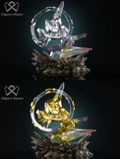 1/40 & 1/20 Scale World Zukan Mega Steelix - Pokemon Resin Statue - Crown-Studio