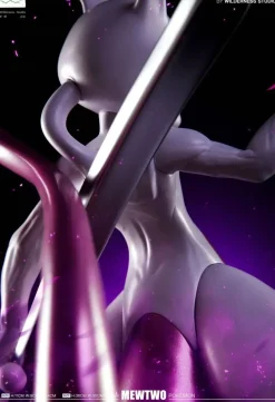 1/20 & 1/6 Scale World Zukan Mewtwo - Pokemon Resin Statue - Wilderness Studio