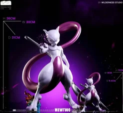 1/20 & 1/6 Scale World Zukan Mewtwo - Pokemon Resin Statue - Wilderness Studio