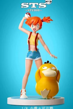 1/20 & 1/8 Scale World Zukan Misty & Psyduck - Pokemon Resin Statue - STS Studio