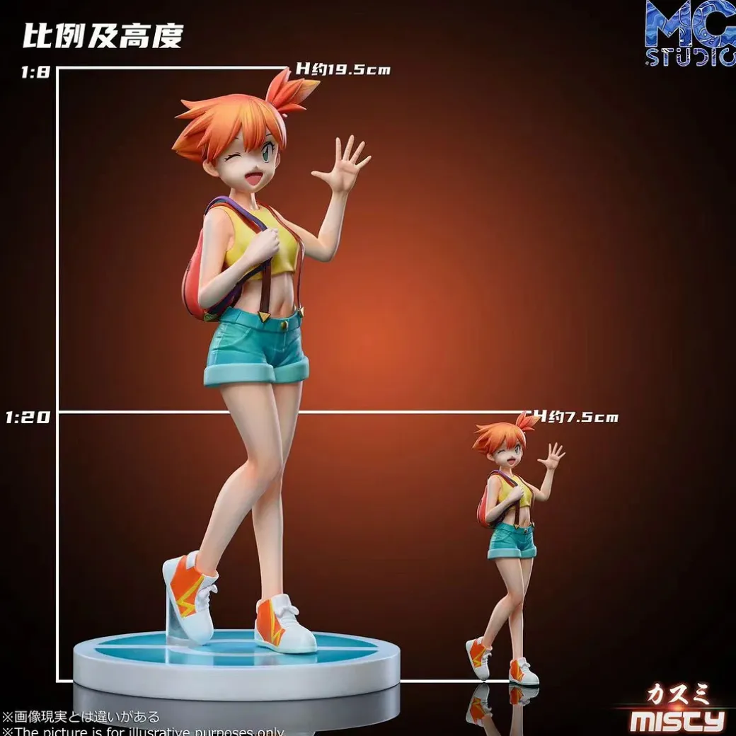 1/20 & 1/8 Scale World Zukan Misty & Brock - Pokemon Resin Statue - MG Studios