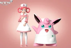 1/20 & 1/8 Scale World Zukan Nurse Joys & Wigglytuff - Pokemon Resin Statue - STS Studio