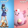 1/20 & 1/8 Scale World Zukan Officer Jenny With Growlithe & Nurse Joy With Chansey - Pokemon Resin Statue - STS Studio