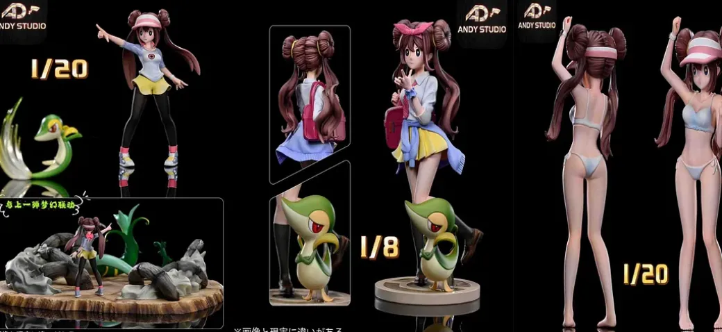 1/20 & 1/8 Scale World Zukan Rosa - Pokemon Resin Statue - Andy Studio