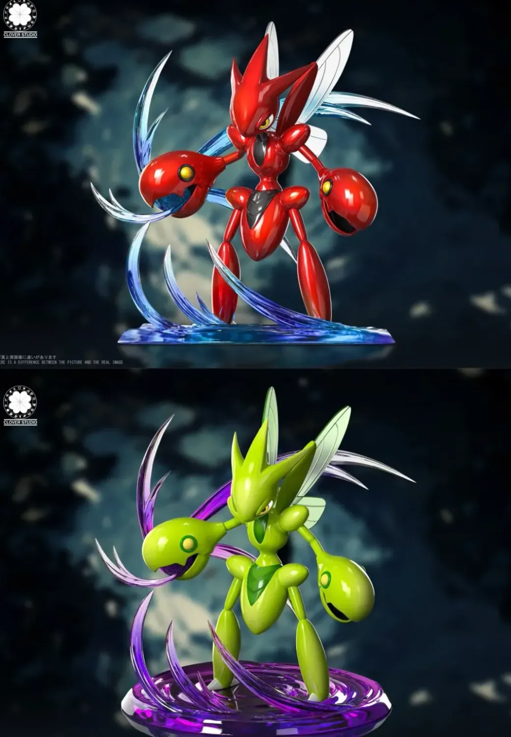 1/20 & 1/10 Scale World Zukan Scizor - Pokemon Resin Statue - Clover Studio