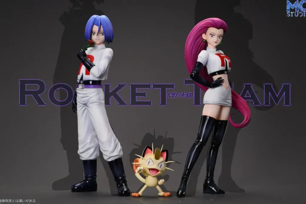 1/20 & 1/8 Scale World Zukan Team Rocket & Pokemons - Pokemon Resin Statue - MG Studios