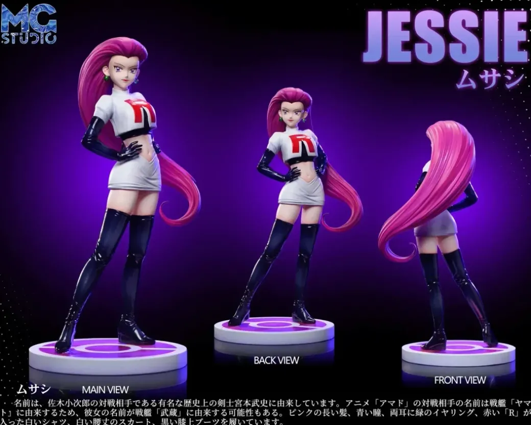 1/20 & 1/8 Scale World Zukan Team Rocket & Pokemons - Pokemon Resin Statue - MG Studios