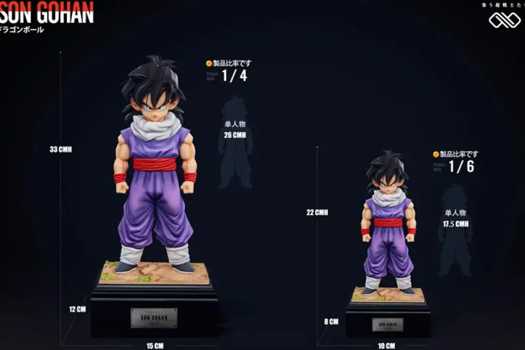 1/6 & 1/4 Scale Z-Fighters Series Kid Son Gohan & Piccolo - Dragon Ball Resin Statue - Unlimited Studios
